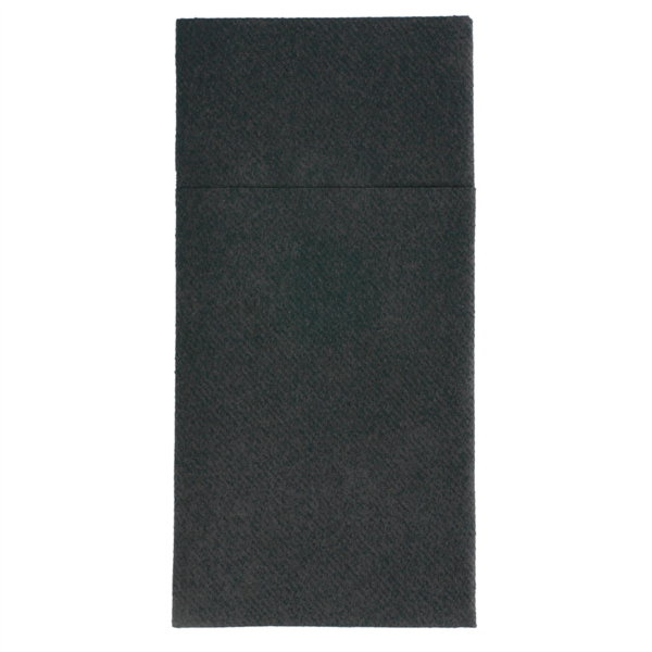 [143.86] AIRLAID SERVIETTE NOIR X720