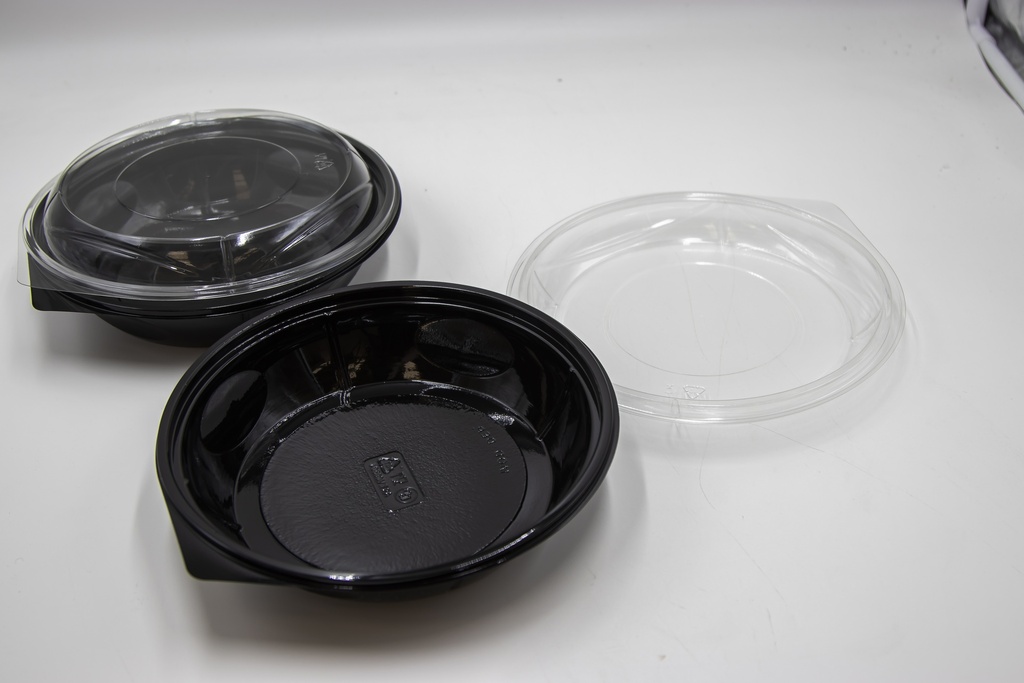 ASSIETTE NOIRE + COUVERCLE X300