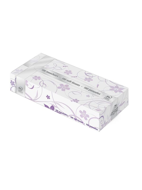 BOÎTE DE 100 MOUCHOIRS RECTANGULAIRE 40 PCS
