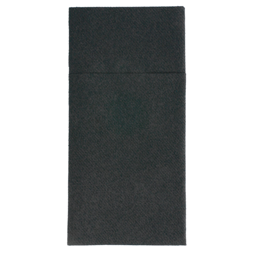 [143.86] AIRLAID SERVIETTE NOIR X720