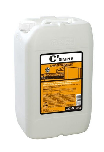 [97407] LAVAGE  MACHINE VAISSELLE 20KG