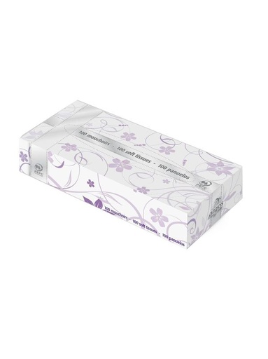 [186] BOÎTE DE 100 MOUCHOIRS RECTANGULAIRE 40 PCS